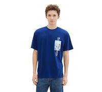 TOM TAILOR Denim Camiseta para Hombre, 35788 - Space Cadet Blue, M
