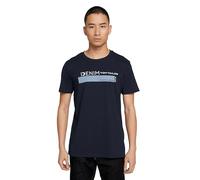 TOM TAILOR Denim Hombre Camiseta con logotipo impreso 1030693, 10668 - Sky Captain Blue, M
