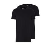 TOM TAILOR Denim Hombre Camisetas en paquete doble 1030692, 29999 - Black, XL