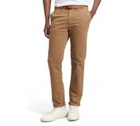 TOM TAILOR Denim Hombre Pantalones chinos con cinturón 1008253, 11634 - Honey Camel Beige, 32W / 32L