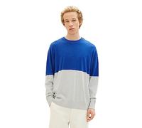 TOM TAILOR Denim Jersey Color Block de Corte Relajado Jersey Color Block de Corte Relajado Hombre (Pack de 1)