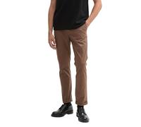 TOM TAILOR Denim Pantalones Chinos de Corte Recto para Hombre 1020451 con cinturón, 14525 - Chocolate Brown Beige, 31W / 32L