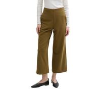 TOM TAILOR Denim Pantalones Culotte de Cintura Alta para Mujer, 10370 - Golden Olive Green, L
