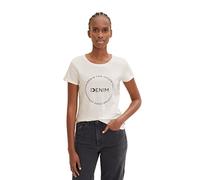TOM TAILOR Denim Señoras Camiseta 1035361, 10348 - Gardenia White, M