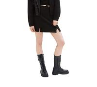 TOM TAILOR Denim Señoras Mini falda 1035478, 14482 - Deep Black, L