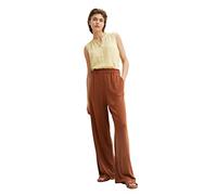 TOM TAILOR Denim Señoras Palazzo - Pantalón de tela 1031406, 29566 - Nut Brown, M