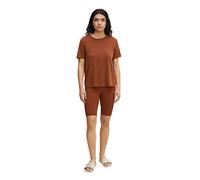 TOM TAILOR Denim Señoras Pantalones cortos básicos de ciclismo 1031411, 29566 - Nut Brown, XXL