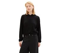 TOM TAILOR Denim Sudadera con Capucha de Manga Larga, 14482-Deep Black, M para Mujer