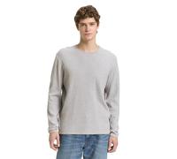 TOM Tailor Denim Suéter para Hombre, 15398 Light Stone Grey Melange - Juego de Mesa, S