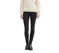 TOM TAILOR Denim Vaqueros NELA Extra Ajustados para Mujer en imitación de Piel, 10275 - Coated Black Denim, 28W / 32L