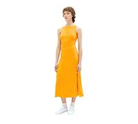 TOM TAILOR Denim Vestido de Mujer 1036606 31684-Bright Mango Naranja, L, 31684 - Mango Brillante Naranja, L