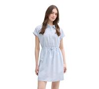 TOM TAILOR Denim Vestido de Mujer, 37254 - White Blue Vertical Stripe, M
