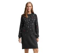 TOM TAILOR Denim Vestido de Mujer, 39414 - Grey White Dots and Hearts, L
