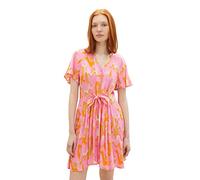 TOM TAILOR Denim 1036602 Vestido, 31704-Impresión Abstracta En Color Rosa, XL para Mujer