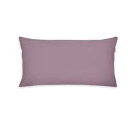 TOM Tailor Funda de Almohada de 40 x 80 cm, 100% algodón Reforzado, Funda de Almohada con Cremallera de Marca de Colores, Color Lila Liso (Cozy Mauve)