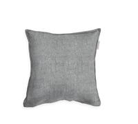 TOM Tailor Funda de cojín de Mezcla Jaspeada Tejida, 40 x 40 cm, 40% algodón, 25% Viscosa, 35% poliéster, con Ribete y Cremallera de Marca, Color Gris (Soft Grey)