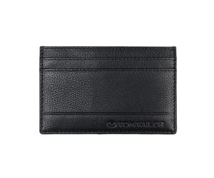 Tom Tailor Funda Tipo Cartera para Hombre Bela, de Piel RFID, pequeña, Color Negro
