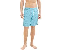 TOM TAILOR Hombre Bañador corto 1035051, 31480 - rainy sky blue palm design, L