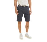 TOM TAILOR Hombre Bermudas Pantalones Cortos 1035041, 29423 - Navy White Dobby, 30