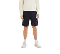 TOM TAILOR Hombre Bermudas Pantalones Cortos 1035044, 31280 - Navy Leaf Structure Design, 29