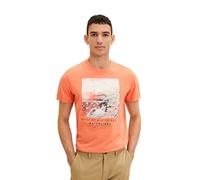 TOM TAILOR Hombre Camiseta 1035611, 11834 - Soft Peach Orange, M
