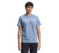 TOM TAILOR Hombre Camiseta 1035611, 12364 - Greyish Mid Blue, M