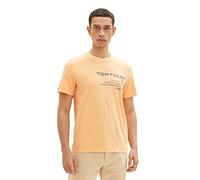 TOM TAILOR Hombre Camiseta 1035638, 22225 - Washed Out Orange, L