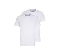 TOM TAILOR Hombre Camiseta básica en paquete doble 1008638, 20000 - White, XXL