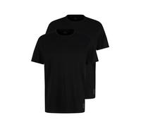 TOM TAILOR Hombre Camiseta básica en paquete doble 1008638, 29999 - Black, XL
