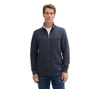 TOM TAILOR Hombre Sudadera con cuello alto 1021269, 19024 - Sky Captain Blue White Melange, S