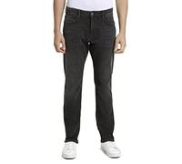 TOM TAILOR Hombre Marvin - Vaqueros rectos 1021012, 10263 - Black Stone Wash Denim, 36W / 34L