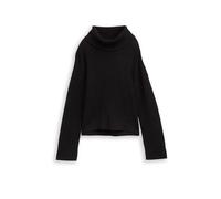 TOM TAILOR Jersey de cuello alto corte oversized negro | XS