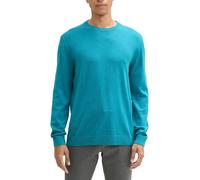 Tom Tailor Jersey de hombre 100% algodón de cuello redondo. Azul L