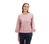 TOM TAILOR Jersey de Manga murciélago para Mujer, 36339 - Diseño de Punto a Rayas Rosas, XXL