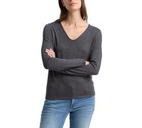 Tom Tailor Jersey de mujer con cuello pico liso. Gris L