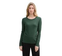 TOM Tailor Jersey de Punto para Mujer con Cuello Redondo, 30024 Explorer Green, M