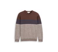 TOM TAILOR Jersey marino / marrón / marrón oscuro / marrón moteado XL marino / marrón / marrón oscuro / marrón moteado