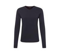TOM TAILOR 202212 Strickpullover V-Ausschnitt Jersey básico para Hombre, Azul (13160 - Knitted Navy Melange), L