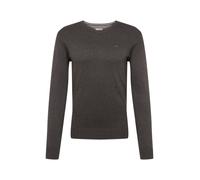 TOM TAILOR 202212 Strickpullover V-Ausschnitt Jersey básico para Hombre, Negro (10617 - Black Grey Melange), L