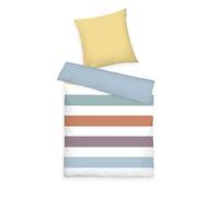 TOM TAILOR Juego de Ropa de Cama de 80 x 80 cm + 155 x 220 cm, 100% algodón Reforzado, con diseño Reversible y Cremallera de Marca de Colores, Multicolor