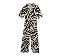 TOM TAILOR Jumpsuit beige / negro / blanco XS beige / negro / blanco