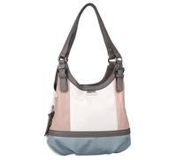 TOM TAILOR Bolso de hombro 'Juna' azul ahumado / taupe / altrosa / blanco One Size azul ahumado / taupe / altrosa / blanco