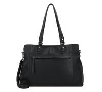 TOM TAILOR Bolso tipo bandolera grande para mujer Larea, de color negro, con cierre