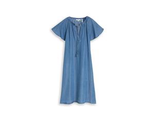 TOM TAILOR Midikleid azul oscuro | 40