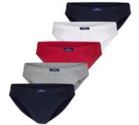 TOM TAILOR Mini Slip 5er Pack-baño Hombre Blau (Navy-White-Red 7249) Large