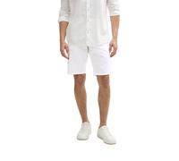 Tom Tailor Pantalón corto de hombre de lino regular fit. Blanco 42-44 (33)