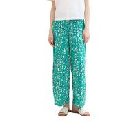 Tom Tailor Pantalón de mujer recto con estampado abstracto. Verde S