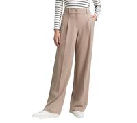 TOM TAILOR Pantalón de Mujer TTLEA Wide Leg, 32208 - Soft Taupe Grey, 36W / 32L