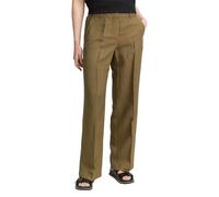 TOM TAILOR Pantalón de Mujer TTLEA Wide Leg con Porcentaje de Lino, 15664 - Nutria Olive, 36W / 32L