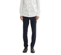 TOM TAILOR Pantalones Chinos Travis Slim para Hombre, 36780 - Navy Blue Structure, 31W x 32L